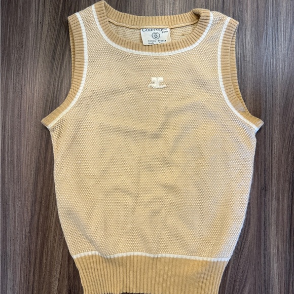 Vintage Courreges Sleeveless Sweater - Picture 1 of 4